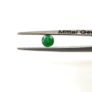Esmeraldas naturales de Zambia calibradas, redondas de 3 mm, piedras preciosas facetadas sueltas para la fabricación de joyas, listas para usar. - Product Image 2