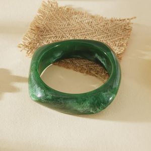 Durable Lightweight Resin <b>Bangle</b> <b>Bracelet</b> With Smooth Polished Surface Comfortable Fashion Accessory For Ladies - Product Image 3