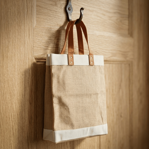 Sac fourre-tout messager en toile de jute de style bohème haut de gamme pour femme, écologique, avec broderie personnalisée, chaîne à pompons, prêt pour les voyages - Product Image 2