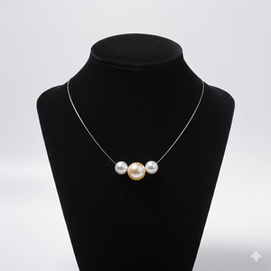 Collar de Perlas del Mar del Sur para Mujer, Diseño Minimalista, Perlas de 10 mm de Diámetro - Product Image 3