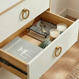 Poignée de tirage en alliage de zinc de luxe, contemporaine, pour meubles de chambre, armoire, tiroir, commode, cuisine, salle de bain, salle à manger - Product Image 6