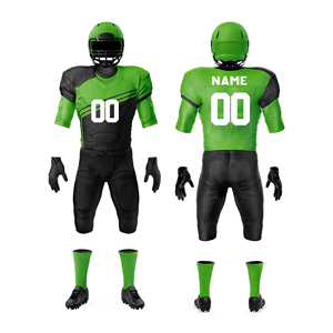 Uniforme de football américain sur mesure en gros, grande taille, manches courtes, matière respirante, propriétés antibactériennes pour les vêtements d'équipe - Product Image 2