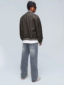 กางเกงยีนส์เดนิมทรงตรงสไตล์วินเทจสำหรับผู้ชาย ลุคหลวมสบายๆ สตรีทแวร์ แฟชั่นขายส่ง กางเกงผ้าฝ้ายใส่ได้ทุกวัน - Product Image 2