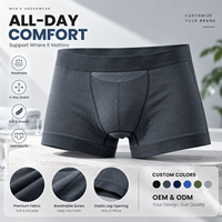 Boxers de performance personnalisés pour hommes, respirants, avec poche de soutien, sous-vêtements de sport sans couture, OEM