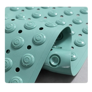 Tapis de douche antidérapant moderne en PVC, extra long, avec massage des pieds, revêtement de sol en vinyle au design élégant - Product Image 6