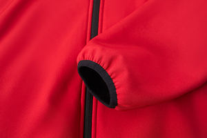 Veste à capuche de couleur unie d'automne avec logo personnalisé, imperméable, coupe-vent, veste softshell pour la randonnée en plein air pour hommes - Product Image 5