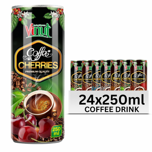 Bebida de Café con Sabor a Espresso en Lata de Aluminio Elegante de 330 ml, Paquete a Granel, Preparación Premium, Sabor Intenso, Puro y Natural, 10 Brix, VINUT, Venta al por Mayor - Product Image 1