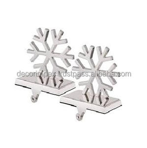 Christmas Stocking Holder Durable Stocking Hanger Hooks for <b>Mantel</b> <b>Fireplace</b> Snowflake Stocking Hooks for Christmas Decor - Product Image 2