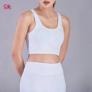 Conjunto de Yoga Ligero para Mujer, Tallas Grandes, Color Sólido, con Logotipo Personalizado en la Parte Delantera, Sin Mangas, Transpirable, 2 Piezas - Product Image 2