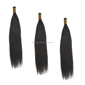 Extensions de cheveux Remy humains droits en vrac naturels indonésiens originaux Paquet de cheveux vierges à cuticules alignées sans produits chimiques - Product Image 1