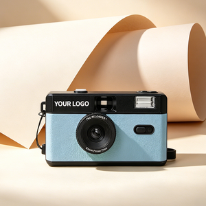 Appareil photo argentique 35 mm réutilisable avec logo personnalisé, mise au point fixe, manuel, en plastique, piles AA, fabriqué en Chine, design compact, cadeau promotionnel, coloré - Product Image 1
