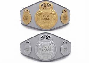 Custom Gold <b>Wrestling</b> Championship Title <b>Belt</b> Premium Metal Sports Victory Award Trophy Engraved for Boxing Events Matches - Product Image 3