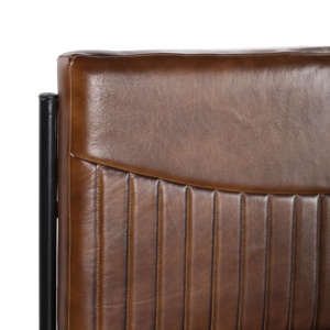 Banc de salle à manger 2 places en cuir de luxe haut de gamme, mobilier de maison élégant et moderne pour salles à manger et restaurants, gain de place - Product Image 6