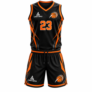 Conjunto de Uniforme de Baloncesto Sublimado Personalizado con Logotipo, Número y Nombre, Pantalones Cortos de Malla Ligera para Equipos Deportivos - Product Image 1