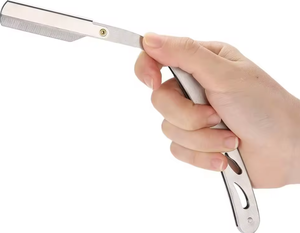 Navajas de afeitar rectas de acero inoxidable de la mejor calidad al por mayor para salón, productos de primera para barbería, navaja de afeitar en venta - Product Image 4