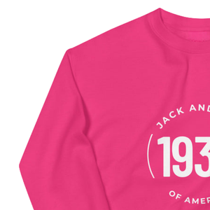 Sweat-shirt unisexe rose vif à col rond, avec motif brodé circulaire, en polaire, à manches longues, vêtement décontracté et tendance - Product Image 6