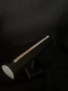 Luxury Iced <b>Silver</b> Rhodium Plated 925 <b>Silver</b> Charm <b>Bracelet</b> <b>Men</b> Women Moissanite Cuban Link Chain Hip Hop Fashion Party - Product Image 1