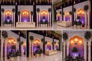 Trending 3D <b>Window</b> Backdrop <b>Panels</b> Vintage Moroccan Style Detachable Fiberglass Wedding Screen for Asian Weddings - Product Image 2