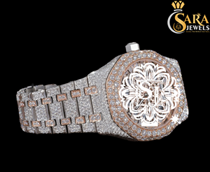 Relojes mecánicos de diamante natural blanco de joyería fina de primera calidad de excelente calidad a precios asequibles - Product Image 2