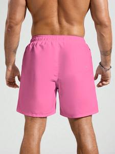 กางเกงว่ายน้ำชายแบบ unisex แห้งเร็ว น้ำหนักเบา ระบายอากาศได้ดี ลายดอกไม้ ผ้าทอ เอวผูกเชือก กระชับพอดีตัว - Product Image 2