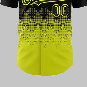 Venta al por mayor uniforme de softbol en blanco personalizado digital impreso OEM ropa de béisbol bordado logotipo número hombres camiseta de béisbol a rayas - Product Image 5