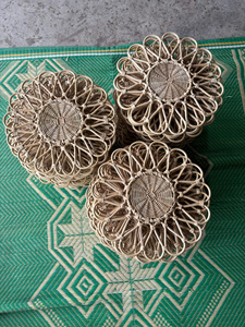 Set de table en rotin naturel du Vietnam, tissé pour la décoration de table, la décoration murale, la salle à manger, les cafés, les hôtels et les événements - Product Image 4