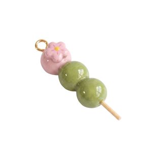 Colgante 3D de taza de latte helado con matcha y crema batida, bonitos dijes de bebidas para llaveros y pulseras DIY - Product Image 5