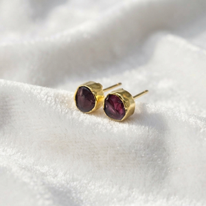 Wholesale Ratnarachit Minimalist Gold Plated Aqua Chalcedony Gemstone Wire Wrapped Stud <b>Earrings</b> Elegant <b>Fine</b> Jewelry for Women - Product Image 4