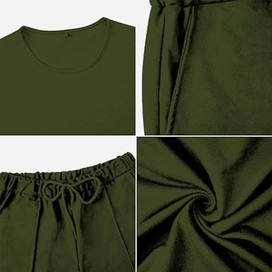 Fabricante de Conjuntos de Verano Personalizados para Hombre, 2 Piezas, Pantalones Cortos Cargo de Algodón y Camiseta, OEM, Marca Privada, Venta al Por Mayor - Product Image 4