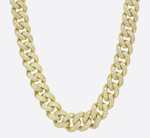 สร้อยคอเงินแท้ 925 สีขาวแบบ Cuban Link ประดับเพชรโมอิสซาไนต์ สไตล์ฮิปฮอป รับรองโดย IGI เครื่องประดับสำหรับทุกเพศ - Product Image 6