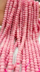 Perles de chalcédoine rose naturelle, perles rondes de 8mm, perles simples, perles de quartz rose, perles de pierres semi-précieuses, perles rondes - Product Image 4