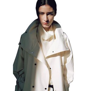 Manteau long élégant pour femme, style britannique, col à revers, décontracté, imperméable et respirant, nouvelle collection hiver - Product Image 3