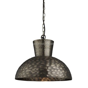 High Quality Metal Iron Pendant Shades Dark Pewter Plated Pendant Hanging Lamp Classic Design Lamp Decoration - Product Image 1
