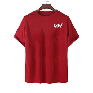 Camiseta de color sólido 100% algodón para hombre, cómoda, talla grande, corte holgado, ropa informal para hombre, camiseta estampada a bajo precio - Product Image 1