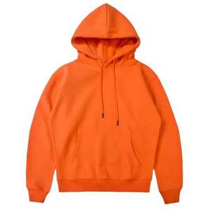 Sudadera con Capucha Naranja para Hombre, Corte Regular, Tejido de Algodón, Informal, con Bolsillo Tipo Canguro, para Otoño, Servicio OEM - Product Image 1