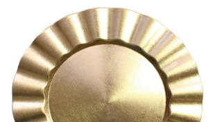 Prime Quality Metal Aluminium Charger <b>Plates</b> Hammered Design <b>Decorative</b> brass Charger <b>Plates</b> for Wedding and Party Usage - Product Image 5