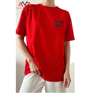 T-shirt rouge pour homme, streetwear décontracté, vêtements de plage, manches courtes, 95% coton + 5% élasthanne, imprimé sur le devant (impression graphique) - Product Image 1