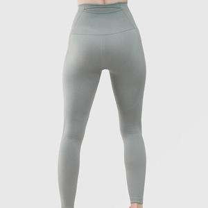 Leggings Deportivos Personalizados, Simples, Sólidos, Sin Costuras, de Cintura Alta, Transpirables, para Entrenamiento, Yoga, Fitness, Gimnasio - Product Image 4