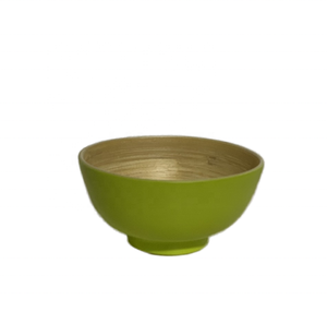 เครื่องใช้บนโต๊ะอาหารทำจากไม้ไผ่สปินเนอร์ชามผลไม้สำเร็จรูปเคลือบแลคเกอร์จานอาหารที่บ้านร้านอาหารห้องครัวทนทานเป็นมิตรกับสิ่งแวดล้อม - Product Image 5