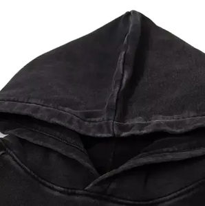 NOUVEAU ARRIVÉ survêtement personnalisé lavé à l'acide pull à capuche avec pantalon respirant unique Vintage sweat-suit 100% coton - Product Image 2