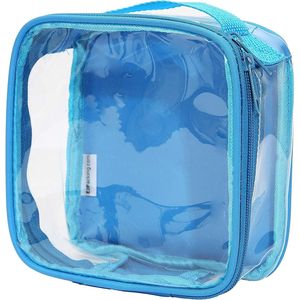 Borsa da viaggio trasparente approvata TSA per articoli da toeletta, formato quart, per liquidi, riutilizzabile, sicura per il trasporto aereo - Product Image 1