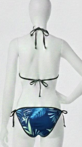 Maillot de bain bikini à lacets imprimé par sublimation, marque privée OEM - Product Image 5