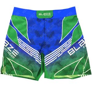 Pantalones Cortos de MMA Blaze Fight Wear, Totalmente Personalizables, Ecológicos, Ligeros, Elásticos en Dos Direcciones, Impermeables, de Secado Rápido, con Panel Elástico en el Entrepierna - Product Image 1