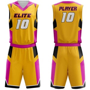 Custom Color Basketball Uniform Set 100% Polyester New Design Printed Sportswear Basket Ball Uniform for Unisex - Product Image 4