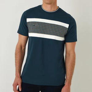 Camiseta Personalizada OEM de Manga Corta para Hombre, Tejida, con Serigrafía, Transpirable, de Secado Rápido, Color Sólido, 100% Algodón, Cuello Redondo - Product Image 5