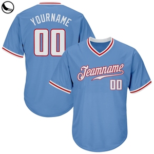 Camiseta de Béisbol Blanca Personalizada para Hombre, Manga Corta, Cuello en V, Impresión Serigrafiada, Poliéster Transpirable, Corte Regular, para Adultos, Todas las Temporadas - Product Image 5