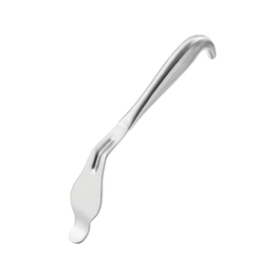 Lame à os courbée, instrument chirurgical, 240 mm, pointe arrondie, largeur de mâchoire 44 mm, acier inoxydable, outil de chirurgie orthopédique - Product Image 5