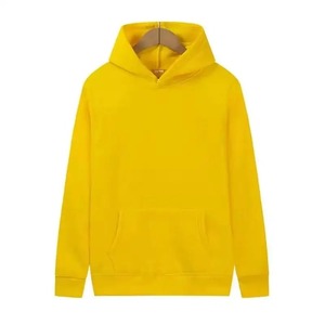 Sweat-shirt à capuche pour homme, couleur unie, coton, molleton français, décontracté, manches longues, poche, coupe classique, vêtements d'automne 2027 - Product Image 5