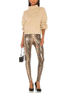 OEM 2026 Pantalones Leggings Elásticos de Piel Sintética PU con Estampado de Serpiente para Mujer, Ajustados y Sexys, con Muestra Gratis - Product Image 6