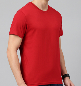 Camiseta de Algodón Lisa para Hombre con Logotipo Personalizado OEM, Corte Regular, Suave, Transpirable, Ecológica, Cuello Redondo, Ropa Casual de Primera Calidad - Product Image 3